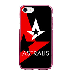 Чехол iPhone 7/8 матовый Astralis: E-Sports, цвет: 3D-малиновый