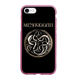 Чехол iPhone 7/8 матовый Meshuggah, цвет: 3D-малиновый