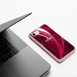 Чехол iPhone 7/8 матовый Cs:go - Ruby 2022 Рубин, цвет: 3D-светло-розовый — фото 2