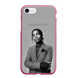 Чехол iPhone 7/8 матовый ASAP Rocky: Grey Fashion