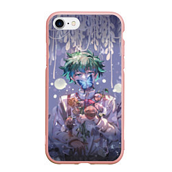 Чехол iPhone 7/8 матовый My Hero Academia в кустах, цвет: 3D-светло-розовый