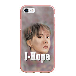 Чехол iPhone 7/8 матовый BTS J-Hope, цвет: 3D-светло-розовый