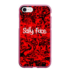 Чехол iPhone 7/8 матовый Sally Face: Red Bloody, цвет: 3D-малиновый