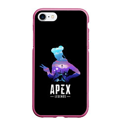 Чехол iPhone 7/8 матовый Apex Legends: Lifeline, цвет: 3D-малиновый