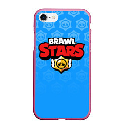 Чехол iPhone 7/8 матовый Brawl Stars, цвет: 3D-малиновый