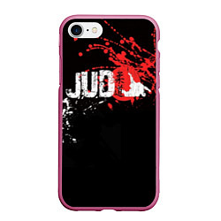 Чехол iPhone 7/8 матовый Judo Blood, цвет: 3D-малиновый