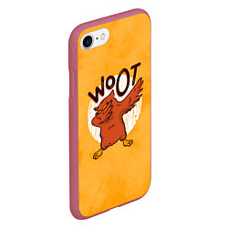 Чехол iPhone 7/8 матовый Woot Dab, цвет: 3D-малиновый — фото 2