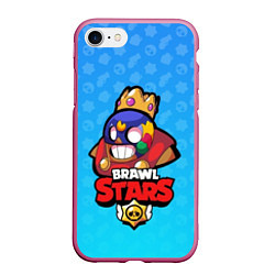 Чехол iPhone 7/8 матовый El Primo: Brawl Stars, цвет: 3D-малиновый