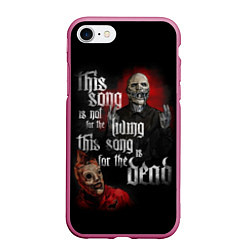 Чехол iPhone 7/8 матовый Slipknot: This Song, цвет: 3D-малиновый