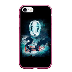 Чехол iPhone 7/8 матовый Бог быстрой янтарной реки, цвет: 3D-малиновый