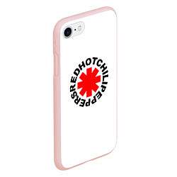 Чехол iPhone 7/8 матовый RED HOT CHILI PEPPERS, цвет: 3D-светло-розовый — фото 2