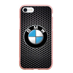 Чехол iPhone 7/8 матовый BMW РЕДАЧ, цвет: 3D-светло-розовый