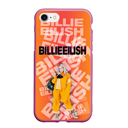 Чехол iPhone 7/8 матовый Billie Eilish: Yellow Mood