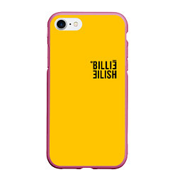 Чехол iPhone 7/8 матовый BILLIE EILISH: Reverse, цвет: 3D-малиновый