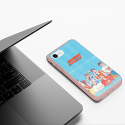 Чехол iPhone 7/8 матовый Ateez K-pop, цвет: 3D-светло-розовый — фото 2