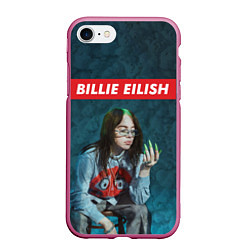 Чехол iPhone 7/8 матовый Ноготки Билли, цвет: 3D-малиновый