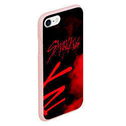 Чехол iPhone 7/8 матовый Stray Kids, цвет: 3D-светло-розовый — фото 2