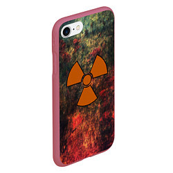 Чехол iPhone 7/8 матовый СТАЛКЕР, цвет: 3D-малиновый — фото 2