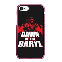 Чехол iPhone 7/8 матовый Dawn of the Daryl, цвет: 3D-малиновый