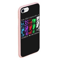 Чехол iPhone 7/8 матовый JoJo Bizarre Adventure, цвет: 3D-светло-розовый — фото 2