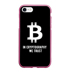 Чехол iPhone 7/8 матовый Биткоин Криптовалюта