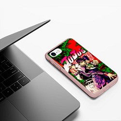 Чехол iPhone 7/8 матовый Jojo, цвет: 3D-светло-розовый — фото 2