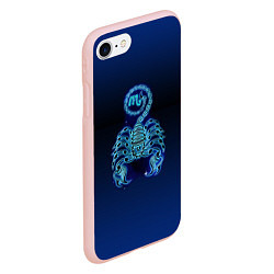 Чехол iPhone 7/8 матовый Знаки Зодиака Скорпион, цвет: 3D-светло-розовый — фото 2