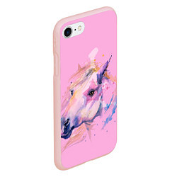 Чехол iPhone 7/8 матовый ONE LOVE, цвет: 3D-светло-розовый — фото 2