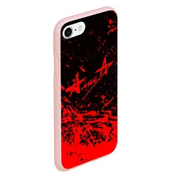 Чехол iPhone 7/8 матовый АлисА, цвет: 3D-светло-розовый — фото 2