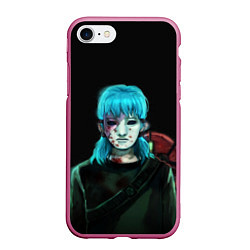 Чехол iPhone 7/8 матовый Sally face, цвет: 3D-малиновый