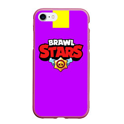 Чехол iPhone 7/8 матовый Brawl Stars Roblox, цвет: 3D-малиновый