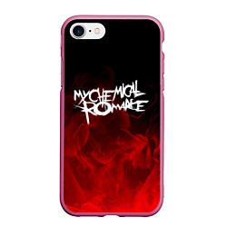 Чехол iPhone 7/8 матовый My Chemical Romance, цвет: 3D-малиновый