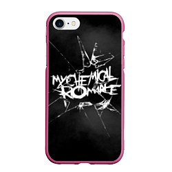 Чехол iPhone 7/8 матовый MY CHEMICAL ROMANCE, цвет: 3D-малиновый