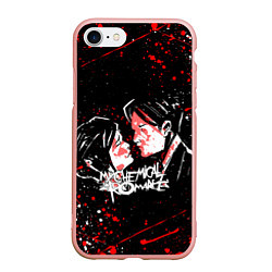 Чехол iPhone 7/8 матовый My Chemical Romance, цвет: 3D-светло-розовый