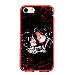 Чехол iPhone 7/8 матовый My Chemical Romance цвета 3D-красный — фото 1