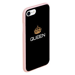 Чехол iPhone 7/8 матовый Королева, цвет: 3D-светло-розовый — фото 2
