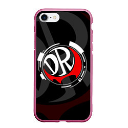 Чехол iPhone 7/8 матовый MONOKUMA DANGANRONPA, цвет: 3D-малиновый