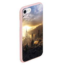 Чехол iPhone 7/8 матовый Сталкер, цвет: 3D-светло-розовый — фото 2