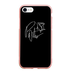 Чехол iPhone 7/8 матовый ТИКТОКЕР - PAYTON MOORMEIE, цвет: 3D-светло-розовый
