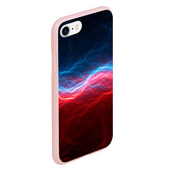 Чехол iPhone 7/8 матовый Огонь и лёд, цвет: 3D-светло-розовый — фото 2