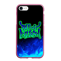 Чехол iPhone 7/8 матовый Билли Айлиш, цвет: 3D-малиновый