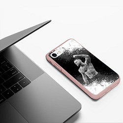 Чехол iPhone 7/8 матовый Conor McGregor, цвет: 3D-светло-розовый — фото 2