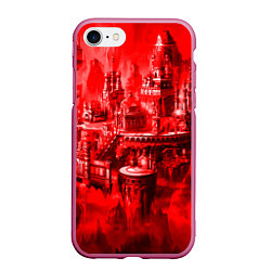 Чехол iPhone 7/8 матовый Heroes of Might and Magic, цвет: 3D-малиновый