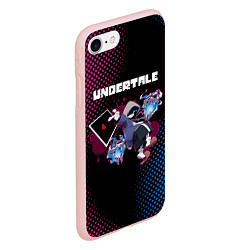 Чехол iPhone 7/8 матовый UNDERTALE, цвет: 3D-светло-розовый — фото 2