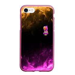 Чехол iPhone 7/8 матовый Brawl Stars Sandy, цвет: 3D-малиновый