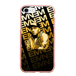 Чехол iPhone 7/8 матовый Eminem, цвет: 3D-светло-розовый