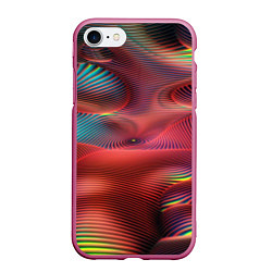 Чехол iPhone 7/8 матовый Текста, цвет: 3D-малиновый
