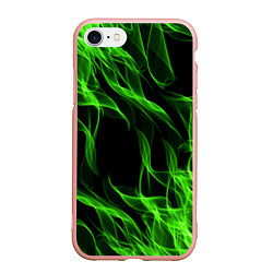 Чехол iPhone 7/8 матовый TOXIC FLAME, цвет: 3D-светло-розовый