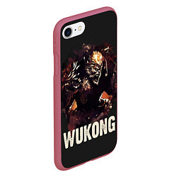 Чехол iPhone 7/8 матовый Wukong, цвет: 3D-малиновый — фото 2