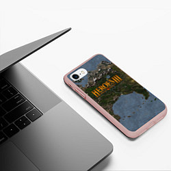 Чехол iPhone 7/8 матовый ГЕРОИ 3, цвет: 3D-светло-розовый — фото 2